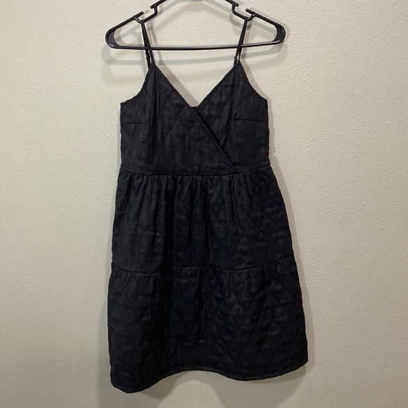 Vila cami mini dress in black quilted - Picture 4 of 14